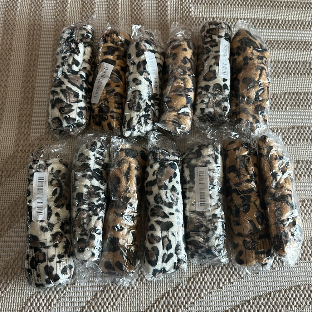 bundle lot 13 plush bow knotted headbands leopard print boutiq…